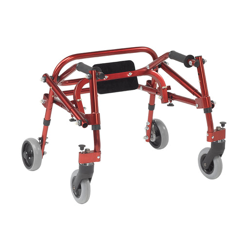 Inspired by Drive KA1200S-2GCR Nimbo 2G Lightweight Posterior Walker with Seat, Extra Small, Castle Red